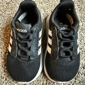 Adidas Kids Black and White Sneakers